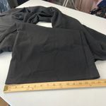 SheIn Palazzo Crepe Pants Womens XS Black Pleated Side Zip High Rise Wide Leg Photo 13