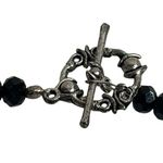 Multicolor Adjustable Paw Print Statement Necklace Animal Theme Black Photo 4