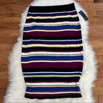 Rachel Roy Striped Sweater Skirt Black Size L Photo 1