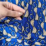 Issa London • Gathered Long Gown maxi dress sleeveless blue rayon jersey chain Size 2 Photo 13