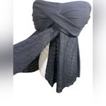 Isabel Maternity by Ingrid & Isa XL black strapless eyelet stretchy swim top Size undefined Photo 1