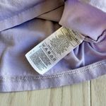 Adidas  Women’s Medium Lavender Mid Crop Tee Cotton Crewneck Logo Photo 2