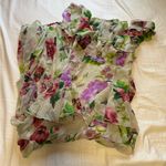 ASOS  DESIGN Petite scoop neck flutter sleeve ruffle tiered midaxi dress in lilac Photo 4