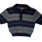 Ladies juniors county FB girl Charlie Browns striped crop top size small Multiple Photo 0