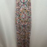 Billabong Hold On Me Maxi Dress Women SMALL Black White Red Cut Outs Racer Back Photo 3