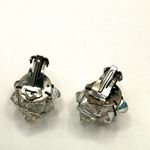 Vintage Aurora Borealis cluster crystal Clip on earrings Photo 8