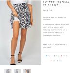 White Birch  tropical print skort. Size XL Photo 9
