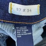 Madewell  Dark Wash Denim Rail Straight Leg Low Rise Jeans Size 27x34 Photo 4