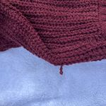 American Eagle Outfitters Burgundy Long Sleeves V Neck Sweater Photo 9