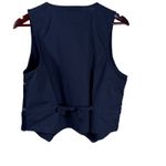 Petite Sophisticate Vintage Embroidered Cotton Vest Floral Patchwork 1990s M Photo 8