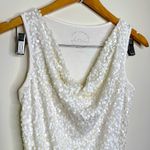 Inc International Concepts White Sequined Dressy Tank Top Women’s Size Medium Photo 1