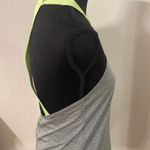 Nike Breathe Elastika Dri-Fit Training Running Gym Strappy Tank Grey Yellow SZ S Photo 2