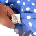 Tularosa  Hattie Dress‎ Blue Polka Dot Off the Shoulder Mini Size Small Photo 12