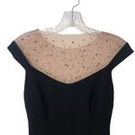 Betsy and Adam Illusion Yoke Rhinestone Embellished Cocktail Dress 2 NWT Photo 1