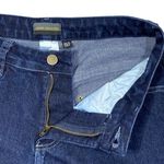 Bermuda Jean Shorts Women's Sz‎ 32" Cutoffs Stretch Denim Modest Retro Grunge Blue Photo 3