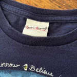 2000s vintage granny garden, birdhouse, flower graphic tee XS/Small Blue Photo 7