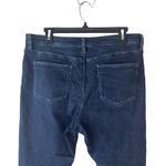 ASOS Denim Women's Plus Size 34/28 High Rise Dark Wash Cropped Jeans Photo 3