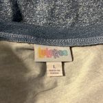 LuLaRoe  blue v-neck Santa Baby t-shirt. Like new condition. Photo 5