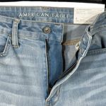 American Eagle  SZ 8 X-Long Super Hi-Rise Jegging Jeans Distressed Stretch Zip Photo 4