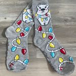Betsey Johnson Christmas Socks, NWOT, bear and Christmas lights Photo 0