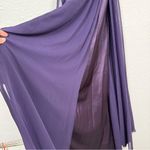 Narianna Purple Sequined Gown Womens XS Formal Bridesmaid Prom High Slit Dress Photo 2