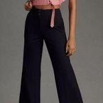 Anthropologie  The Naomi Ponte Wide-Leg Flare Pants by Maeve in Black W1702 Sz 10 Photo 0