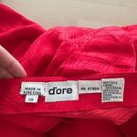 Vintage Silk Dress Womens 10 Dore Beaded Midi Red Cocktail Evening Embellished Photo 9