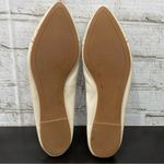 Coach “Ondrea” Off White Ecru Leather CC Logo Pointy Toe Ballet Flats Size 9B Photo 3
