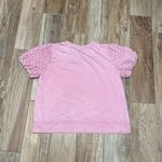 Jane and Delancey  Pink Eyelet Puff Sleeve Blouse Photo 2