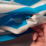 ZARA NWOT Blue White Stripe Square Neck Cropped Top Going Out Women size Medium Photo 7