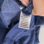 Mitchell & Ness  Sweatshirt Women X Small Blue Blank Soft Knit Fleece Pullover‎ Photo 3