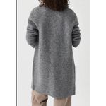 Vince Wool/ Alpaca Blend Textured Soft Sculpted Car Coat Heather Gray size Small Photo 15