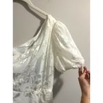 ASTR NWT the Label Santorini Midi Dress in White One Shoulder Flowy Chiffon sz M Photo 5