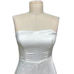 Lulus Eternal Infatuation White Satin Strapless Maxi Dress Size XS White Photo 4