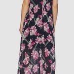 Ellen Tracy Ibiza Halter Tie Maxi Dress, Balinese Floral Pink, Size XL New w/Tag Photo 2