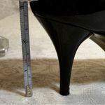 Salvatore Ferragamo Ballin Italy Black & Cream Bow Heels – Size 35 (Approx US 5) Photo 8