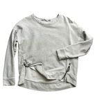 Athleta  Heather Gray Cityscape Pullover Sweatshirt with Zipper Hem Photo 5