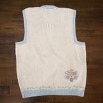 Marisa Christina Classics Womens HandKnit Vest Easter Bunny Embroidery Pastel M Pink Size M Photo 5