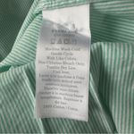 Everlane Women The Silky Cotton Relaxed Green Striped Button Up Shirt Size 4 Photo 8