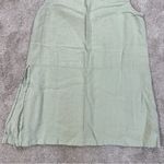 Bryn Walker  Women’s 100% Linen Sleeveless Tunic Top Side Slit Legenlook Green M Photo 6