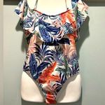 Raisin's  Tropical Print one piece swimsuit size Large Photo 0