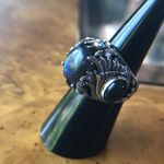 Artistic Natural Labradorite Sterling Silver Cocktail Ring Size 6 Blue Photo 7