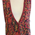 Agapo Multicolor Maroon Tailored Fit Vest Size S Photo 0
