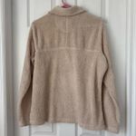 Natural Reflections Cabela’s  1/4-Zip Sherpa Pocket Pullover Cream Sweater Photo 1