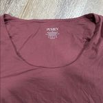 Dark Rose colored Long Sleeve Bodysuit scoop neck thong Pink Size XS Photo 1