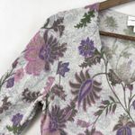 Charter Club Cashmere Sweater Womens Medium Romantic Cottage Coquette Floral Lux Photo 3