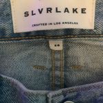 SLVRLAKE NWT London High Rise Straight Jean in Mind Made Up Wash 28 Blue Photo 7