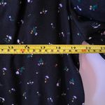 AFRM Revolve Danna Black Floral Long Sleeve Bodysuit Puff Sleeve V Photo 8