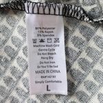 LuLaRoe  Caroline Tunic Cardigan BW Houndstooth Geometric Arc Pattern L EUC Photo 4