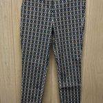 J.Crew NWT Blue Printed City Fit Winnie Pants Size 8 Photo 1